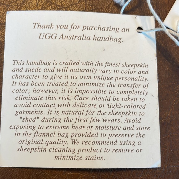 UGG handbag Grab Bag suede and sheepskin Like New - Picture 14 of 16